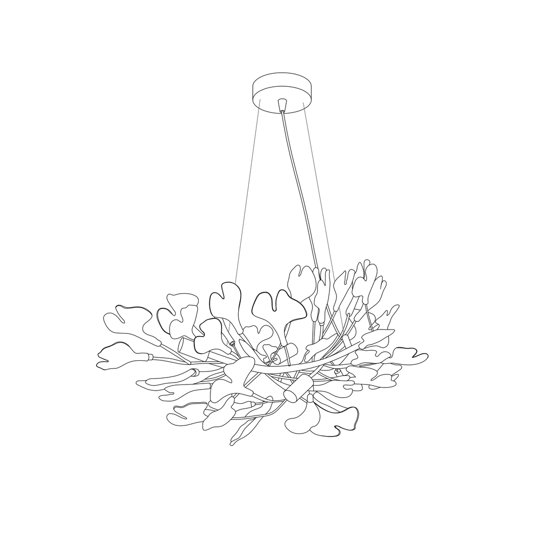 Meridian Leaf Chandelier