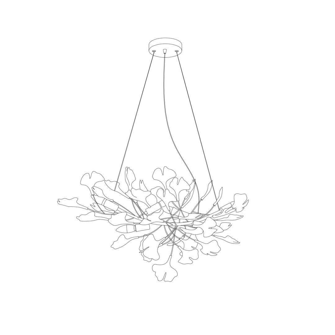 Meridian Leaf Chandelier