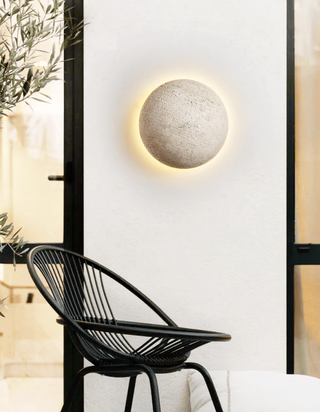 Alcove Travertine Wall Sconce