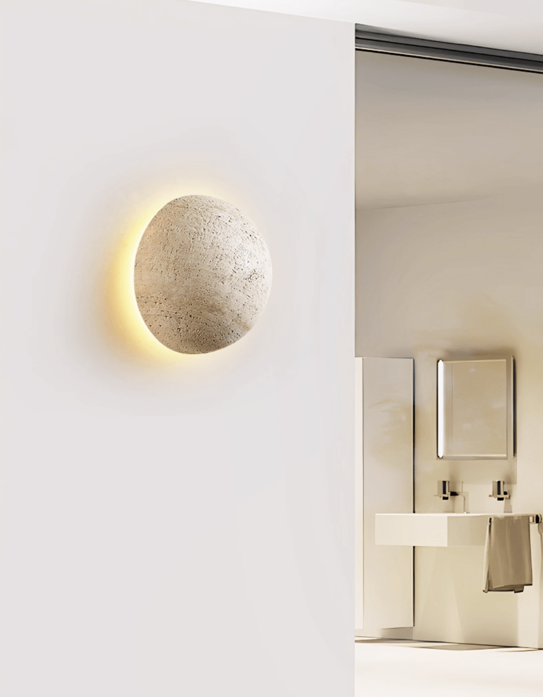 Alcove Travertine Wall Sconce