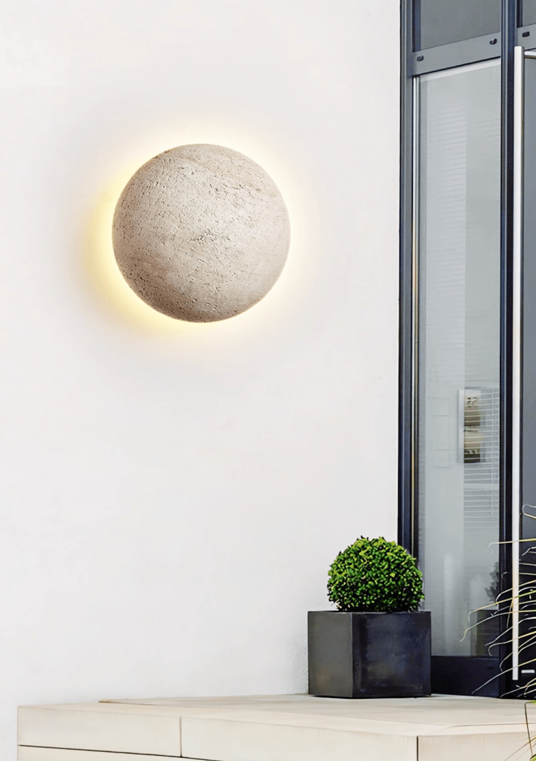 Alcove Travertine Wall Sconce