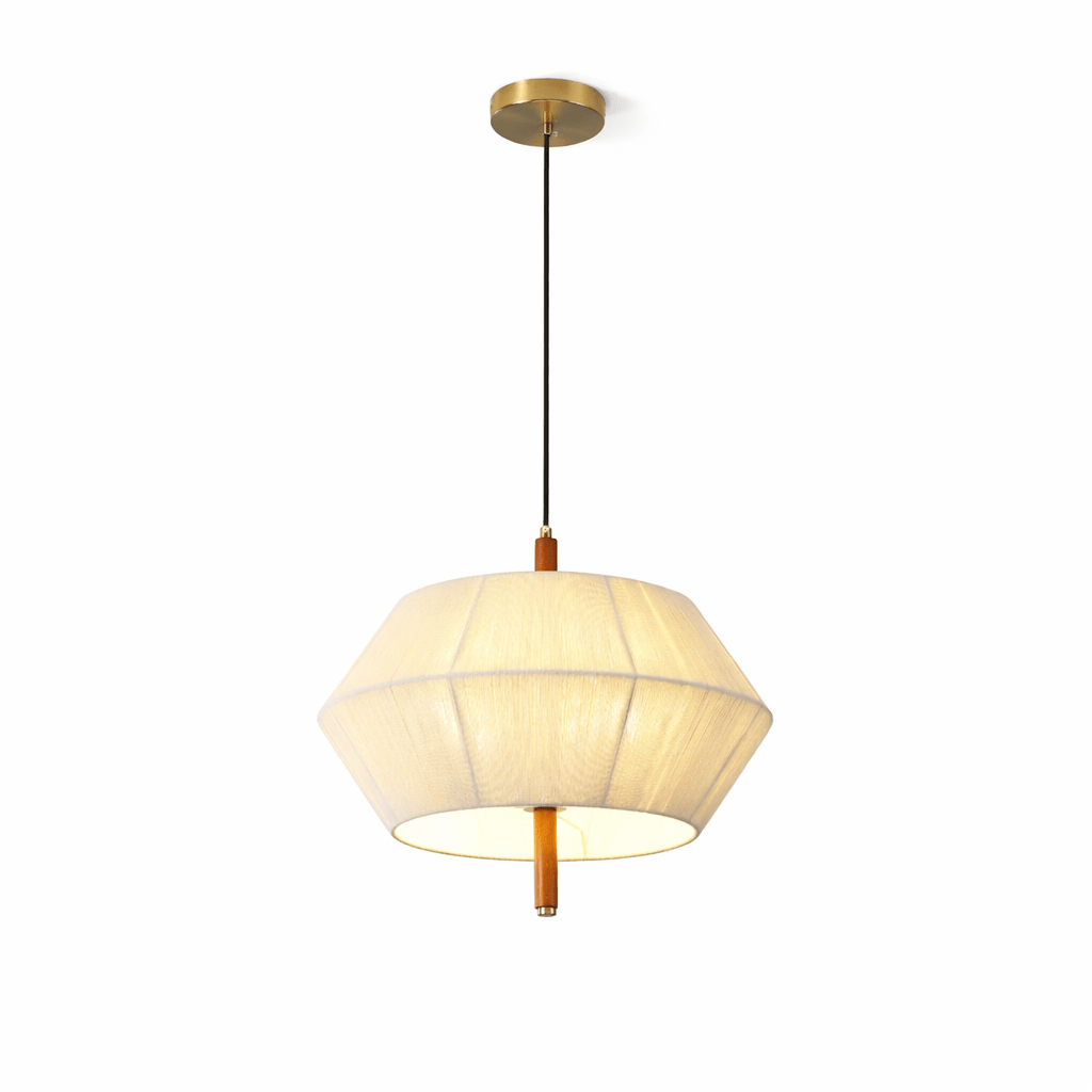 Facet Linen Pendant Light