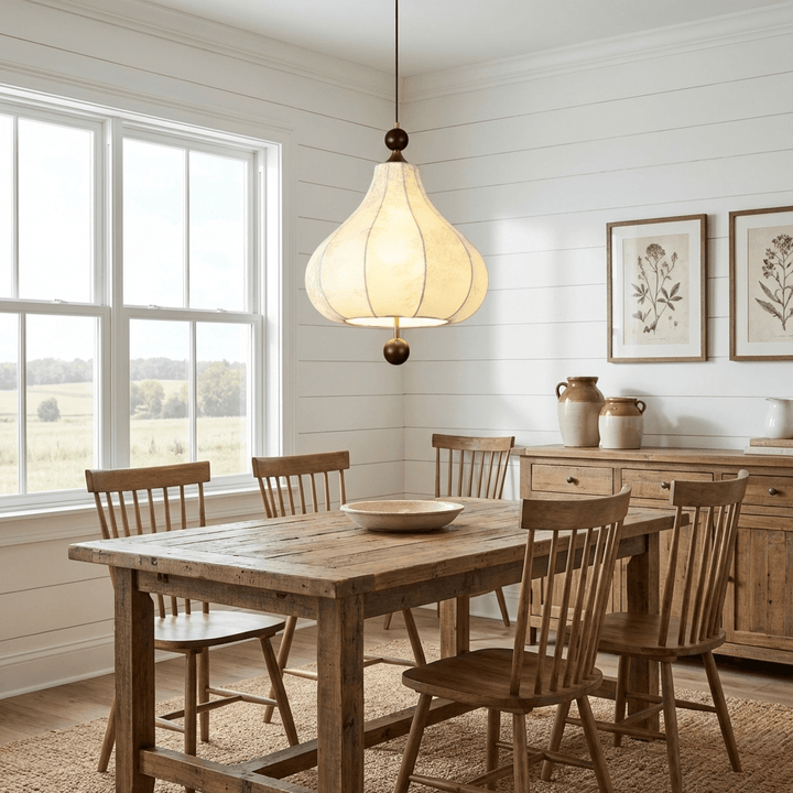 Linen Bloom Pendant Light