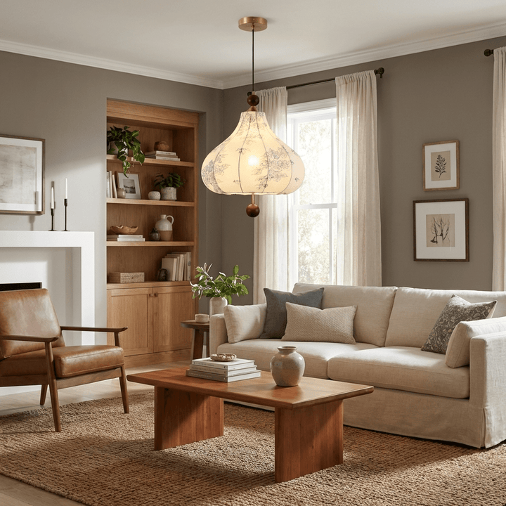 Linen Bloom Pendant Light