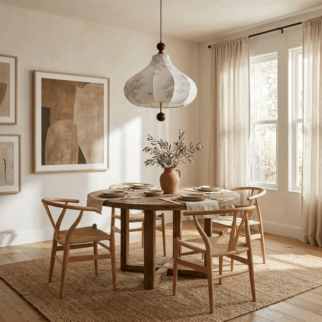 Linen Bloom Pendant Light