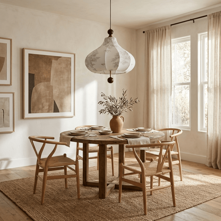 Linen Bloom Pendant Light