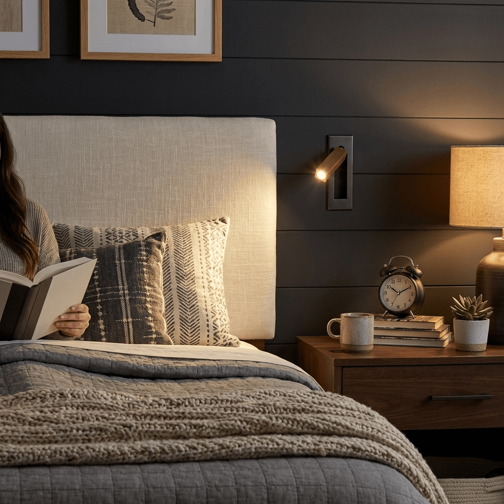 Fold Flush Bedside Sconce