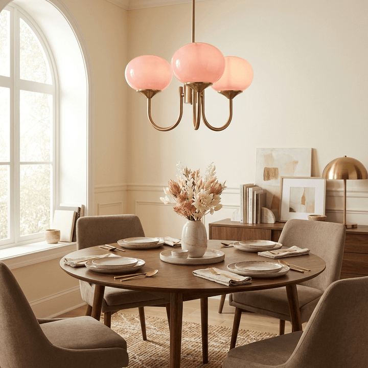 Blush Globe Chandelier