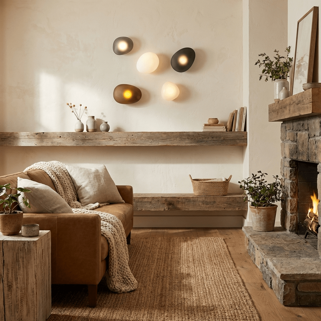 Pebble Glass Wall Sconce