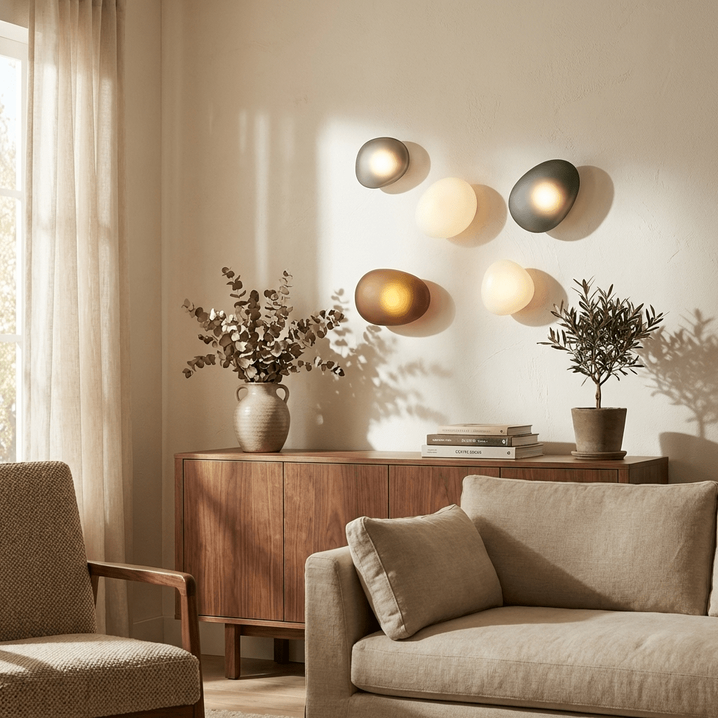 Pebble Glass Wall Sconce