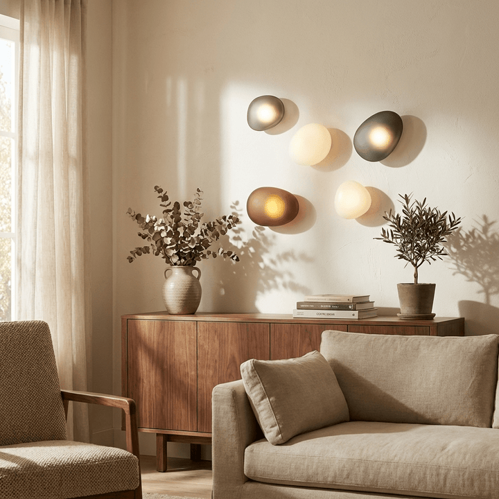Pebble Glass Wall Sconce