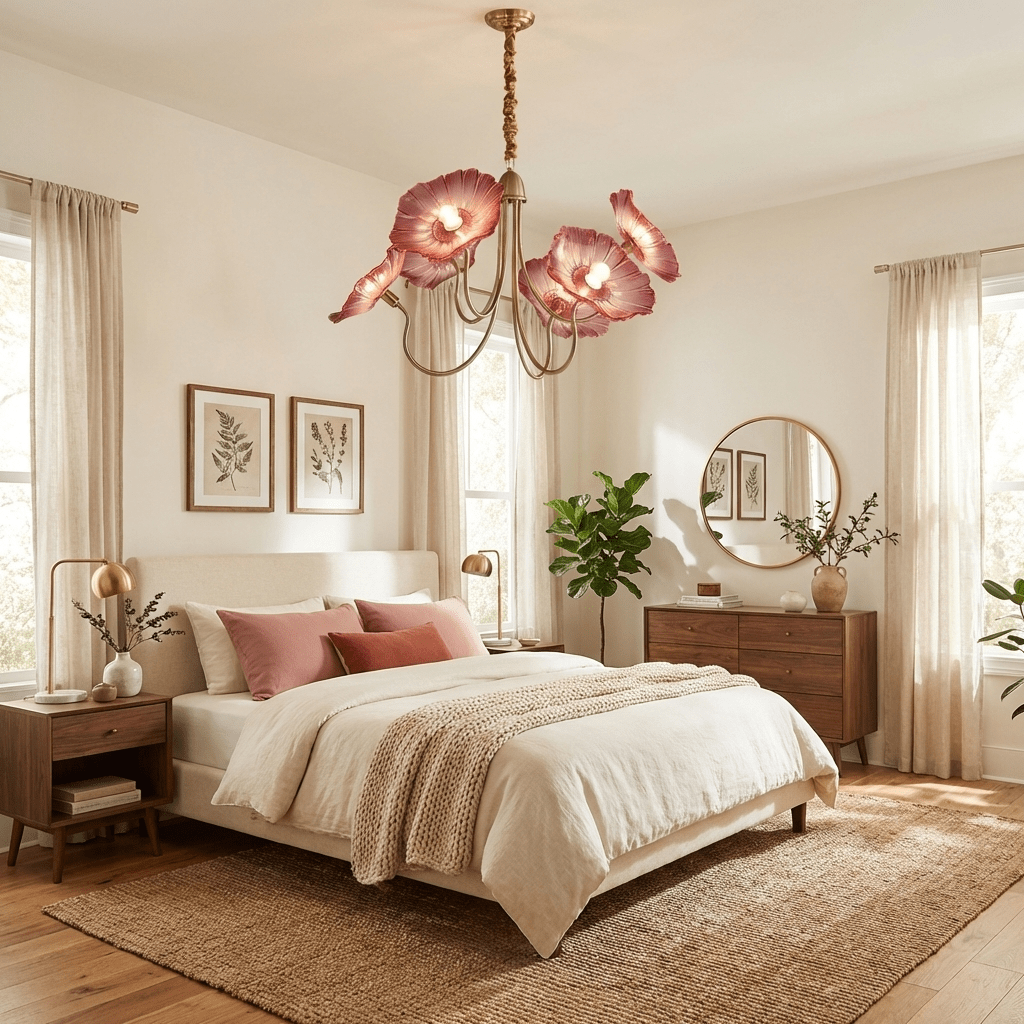 Frond Glass Chandelier