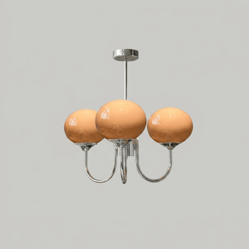 Blush Globe Chandelier