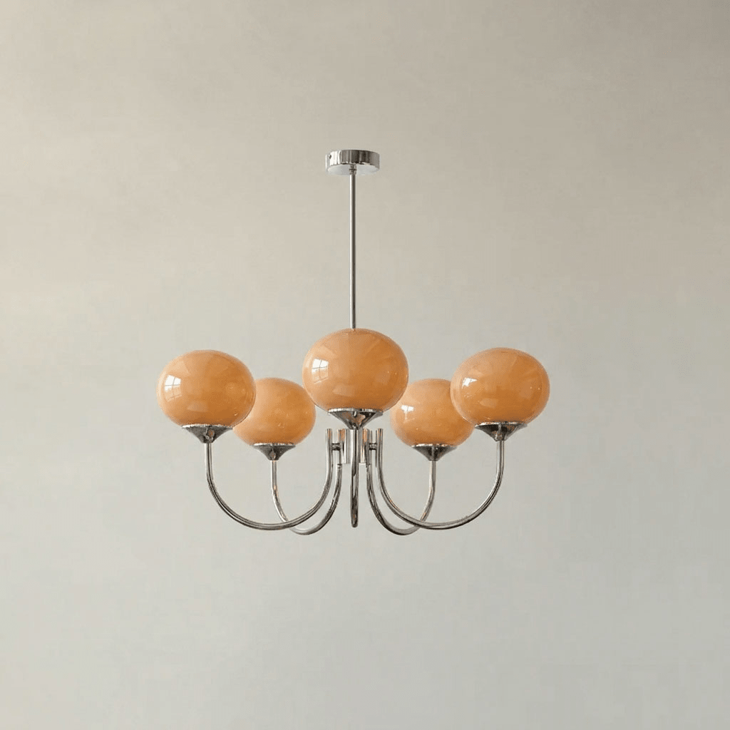 Blush Globe Chandelier