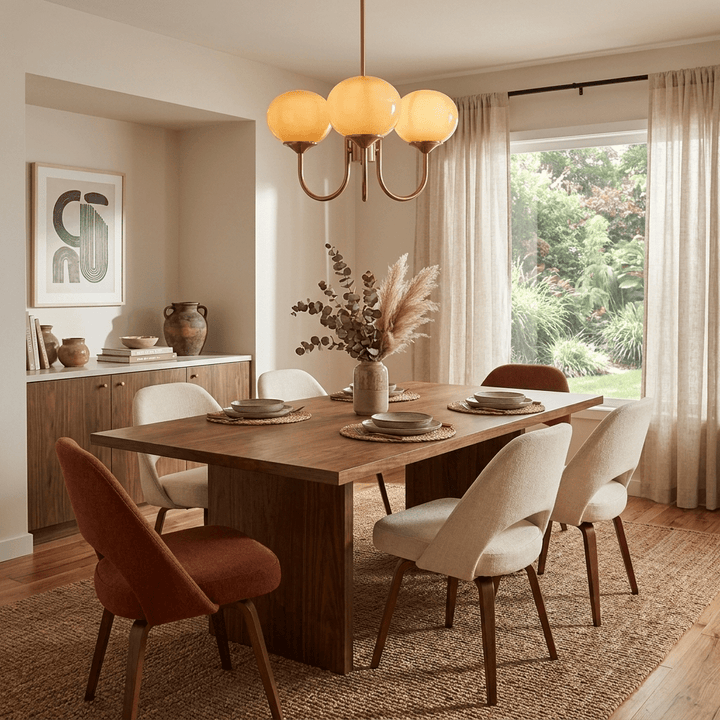 Blush Globe Chandelier