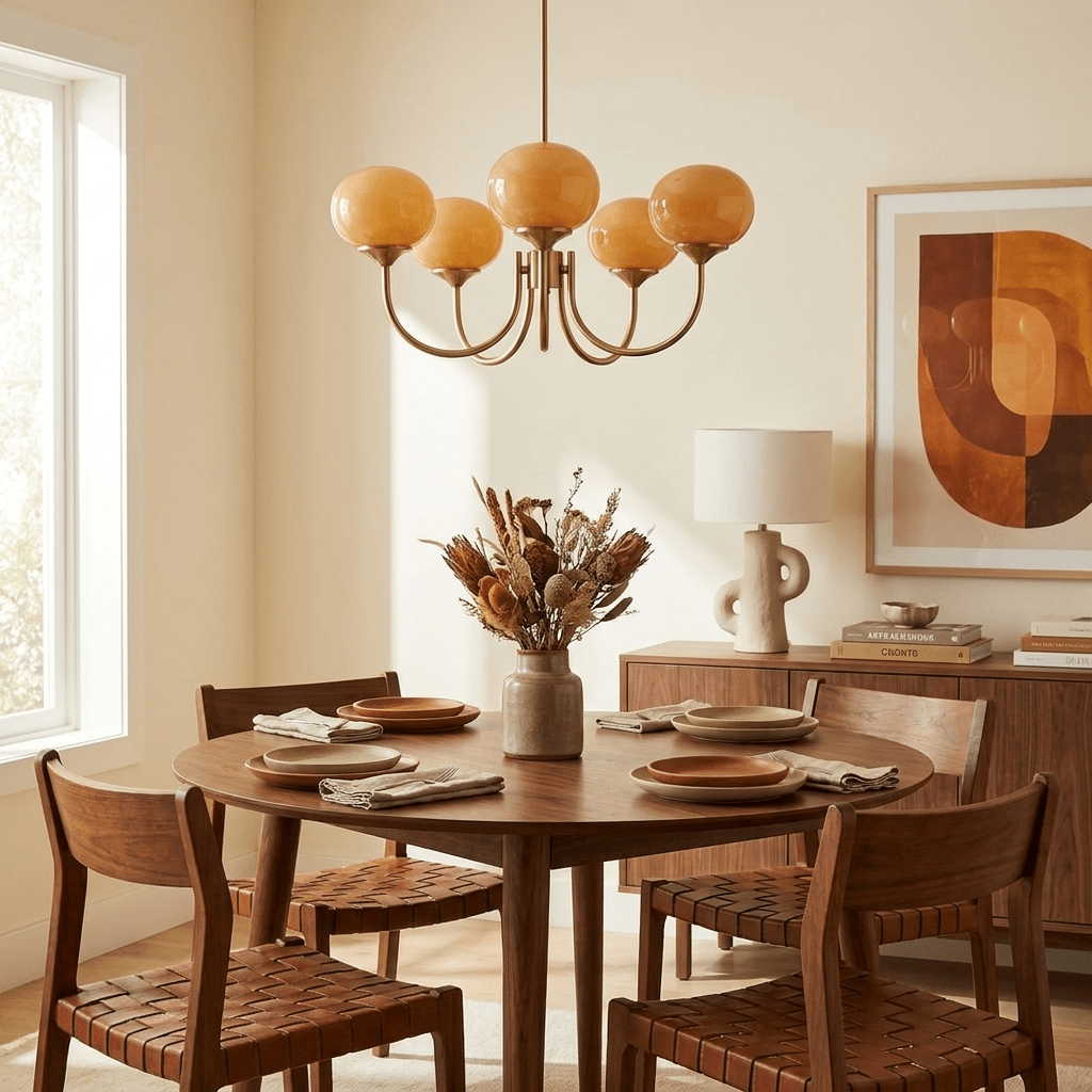 Blush Globe Chandelier