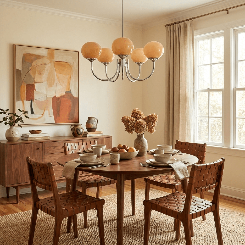 Blush Globe Chandelier