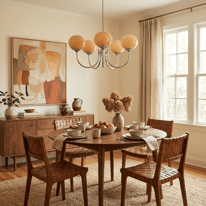 Blush Globe Chandelier