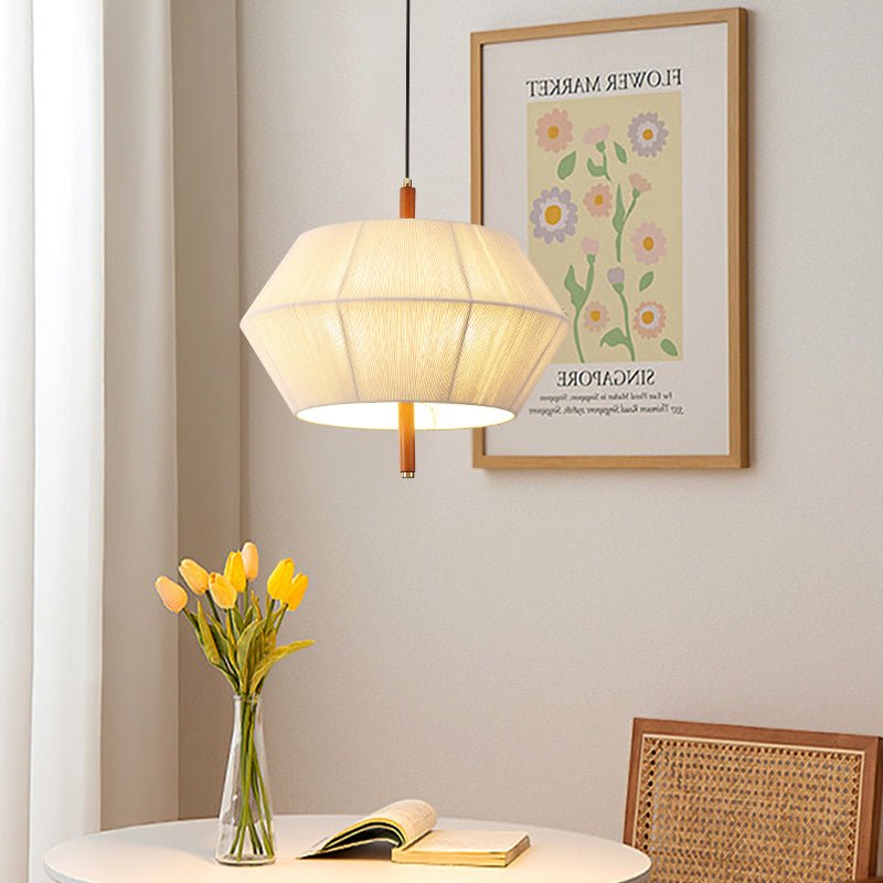 Facet Linen Pendant Light