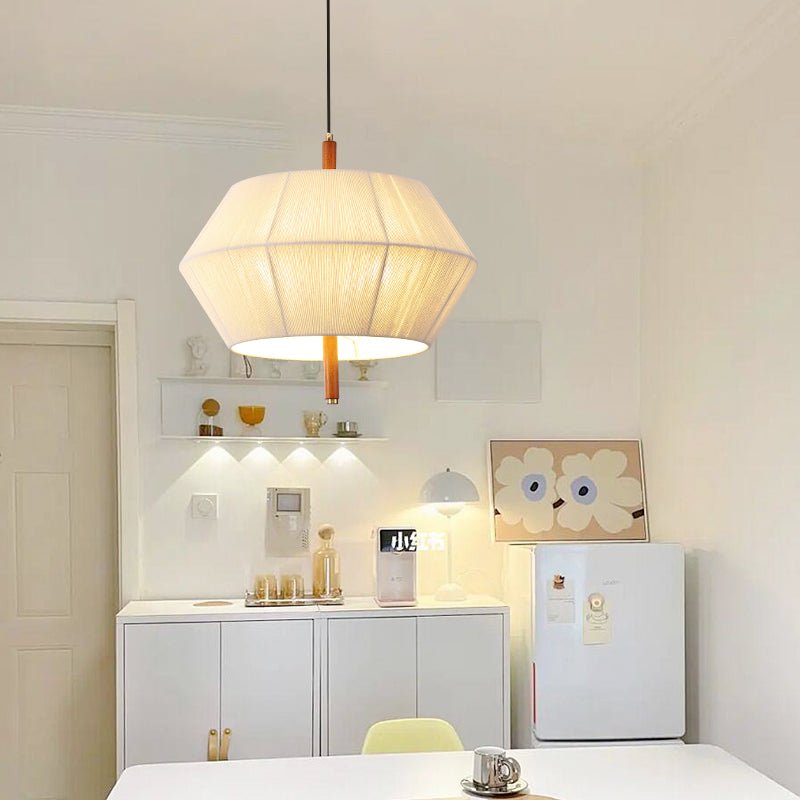 Facet Linen Pendant Light