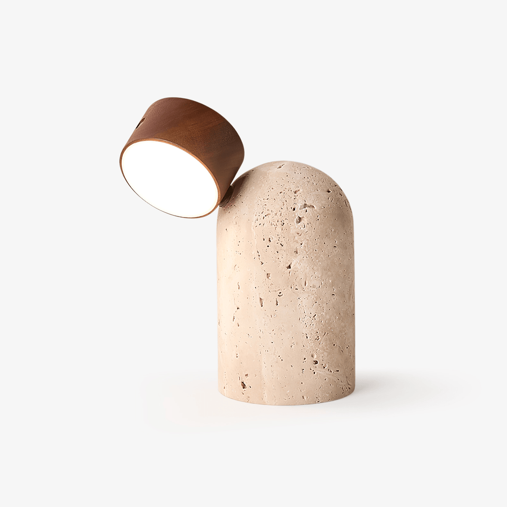Nomad Travertine Table Lamp