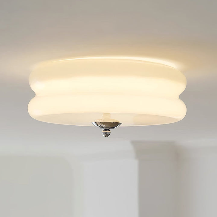 Ravel Ribbed Glass Ceiling Light