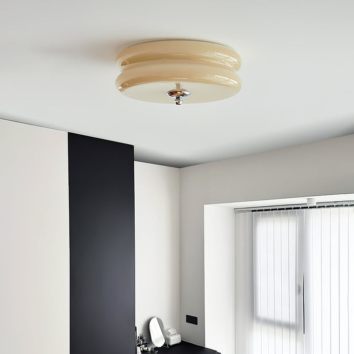Ravel Ribbed Glass Ceiling Light