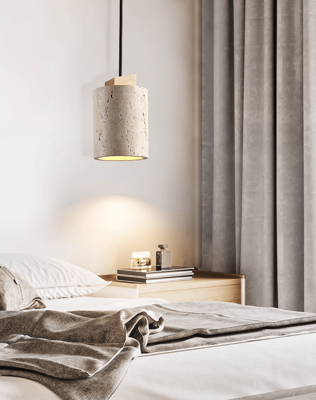 Marlow Travertine Pendant Light
