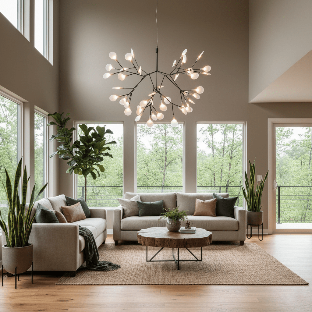 Arbor Branch LED Chandelier