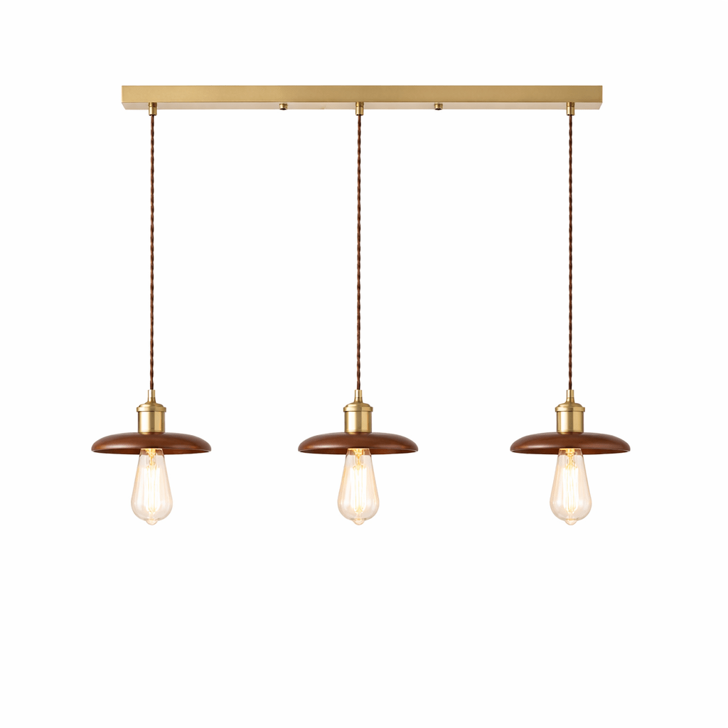 Fenwick Wood Dome Pendant Light