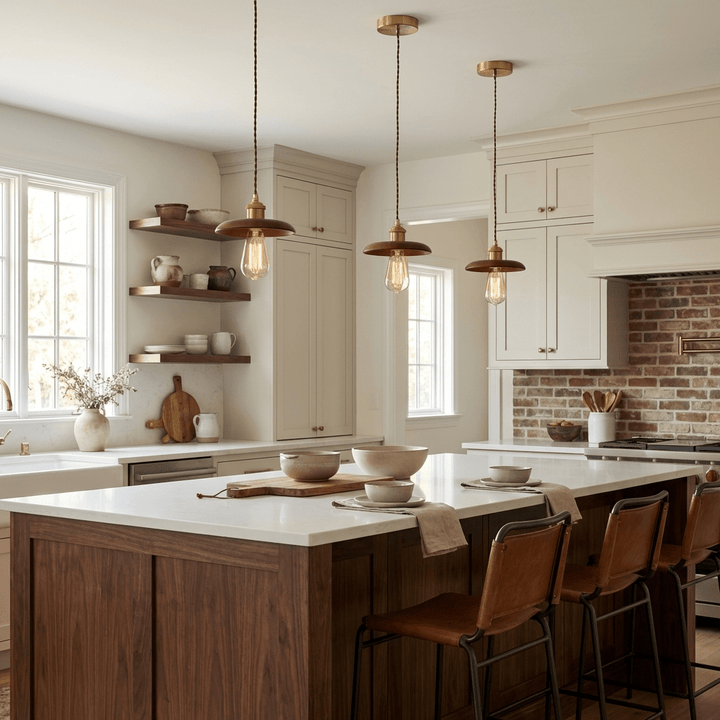 Fenwick Wood Dome Pendant Light