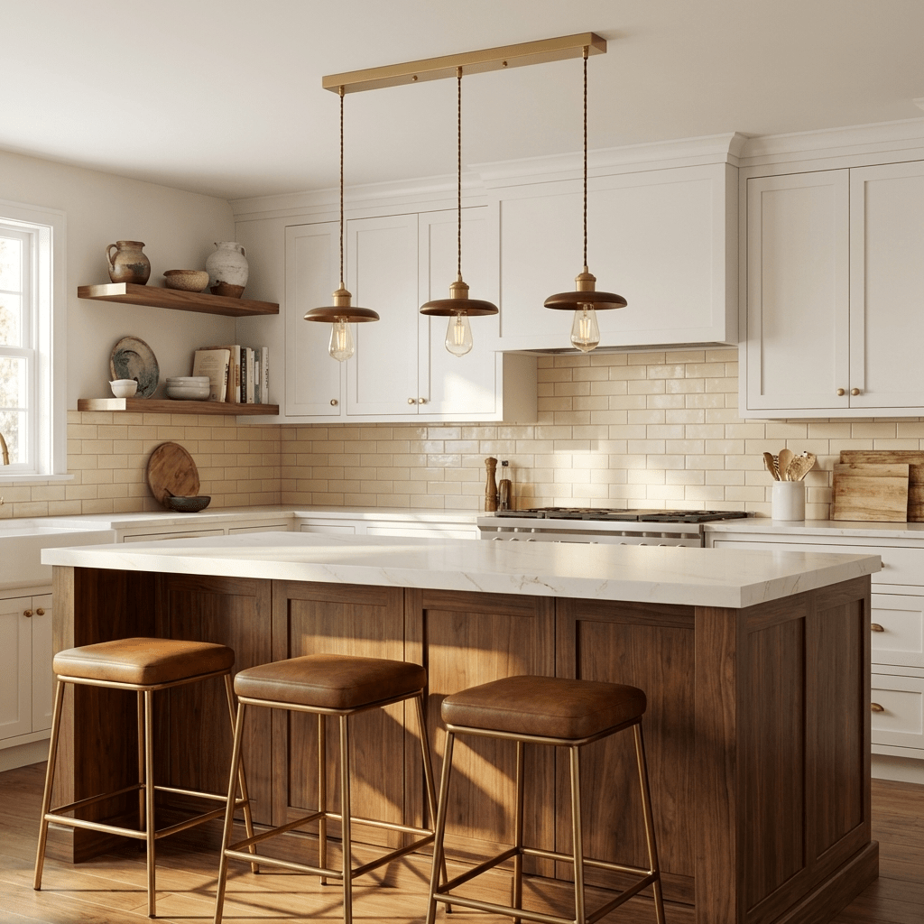 Fenwick Wood Dome Pendant Light