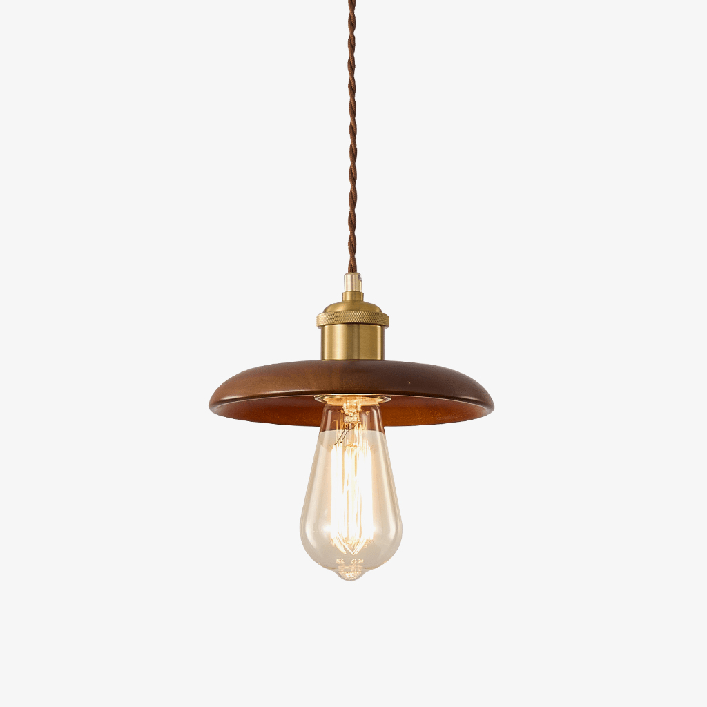 Fenwick Wood Dome Pendant Light