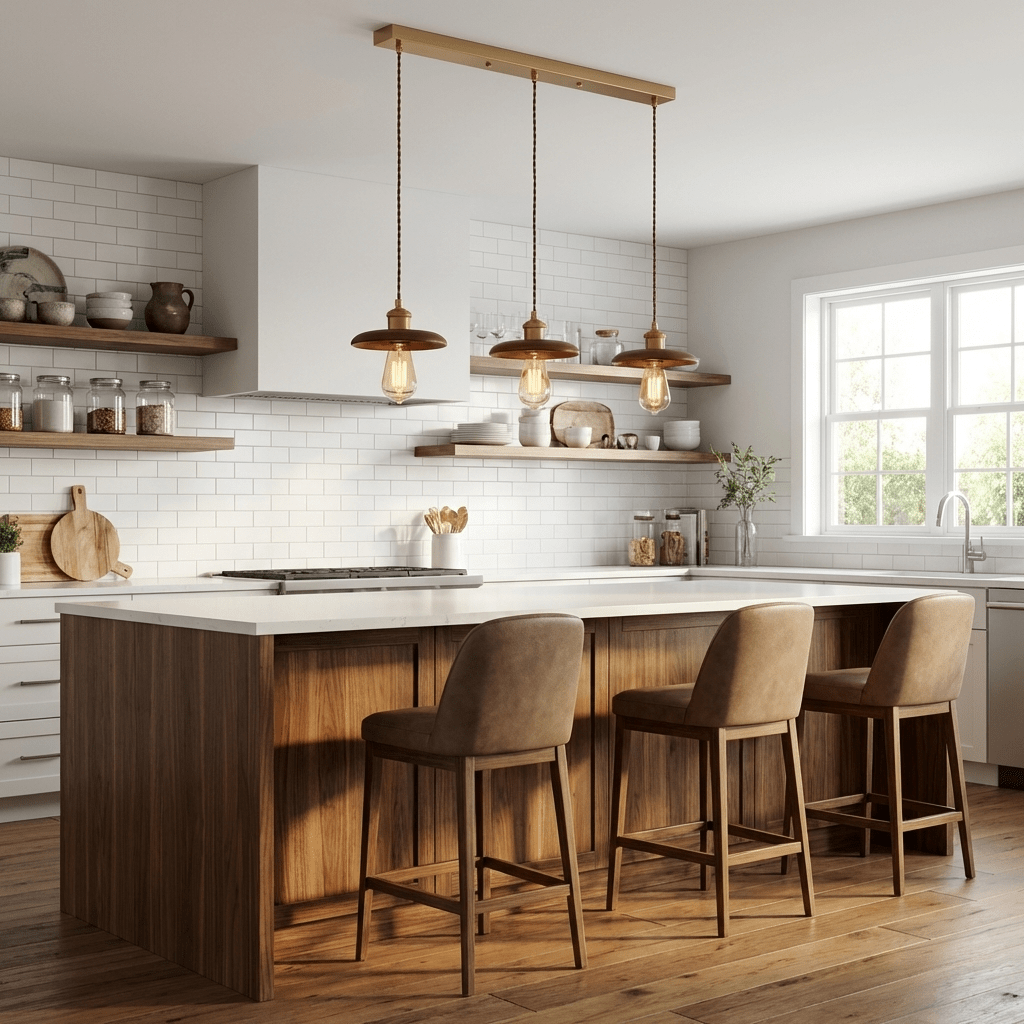 Fenwick Wood Dome Pendant Light