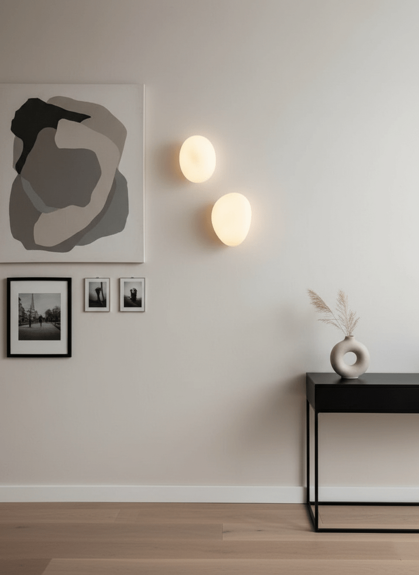 Pebble Glass Wall Sconce