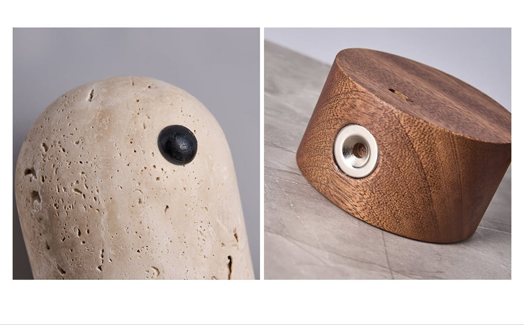 Nomad Travertine Table Lamp