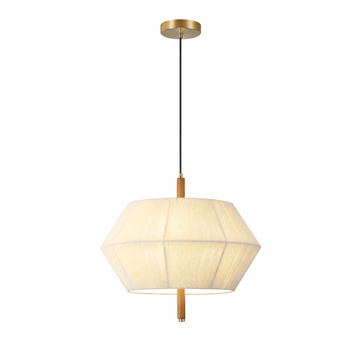 Facet Linen Pendant Light