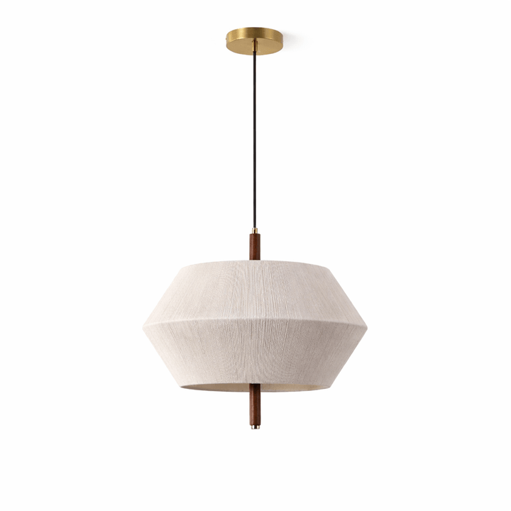 Facet Linen Pendant Light
