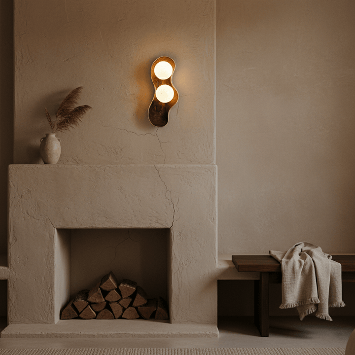 Fable Carved Wood Sconce
