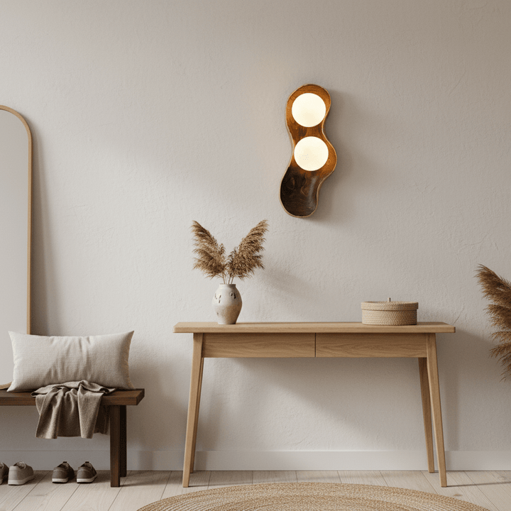 Fable Carved Wood Sconce