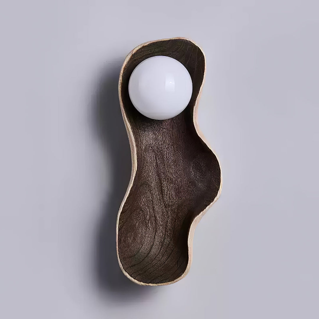 Fable Carved Wood Sconce