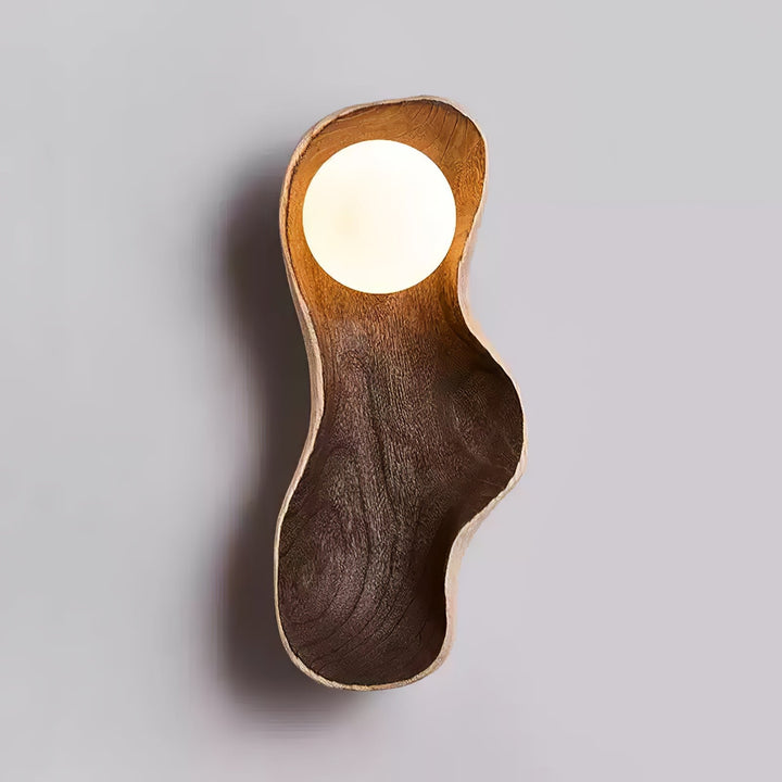 Fable Carved Wood Sconce