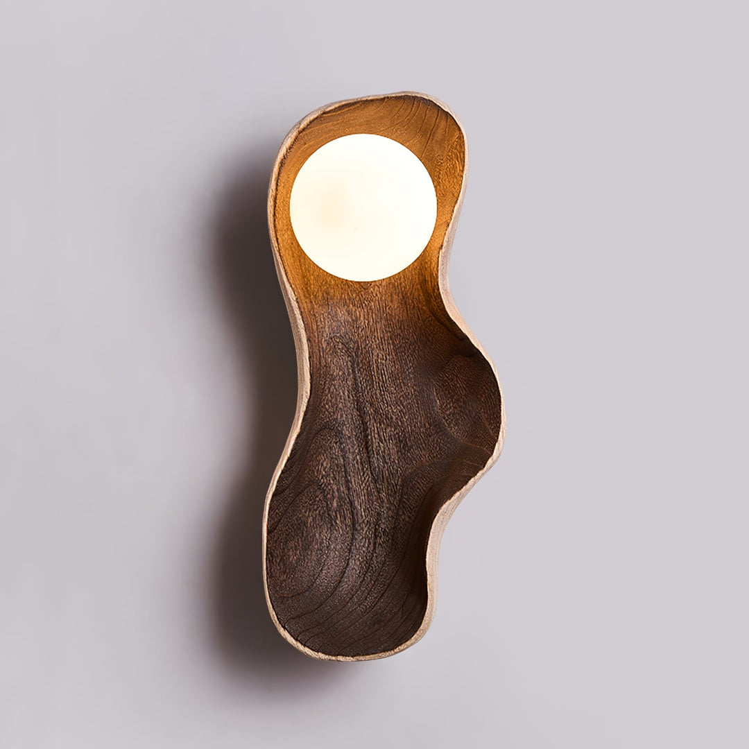 Fable Carved Wood Sconce
