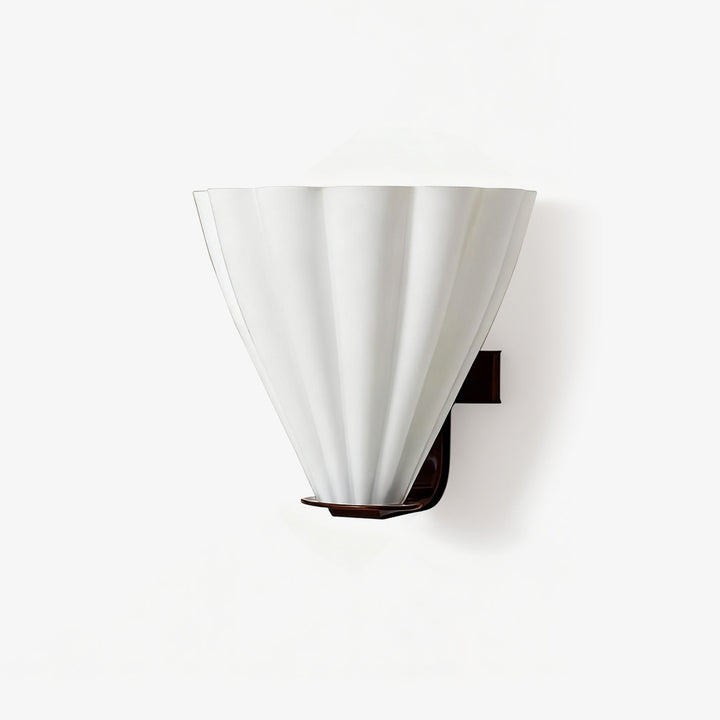 Palma Fan Glass Wall Sconce