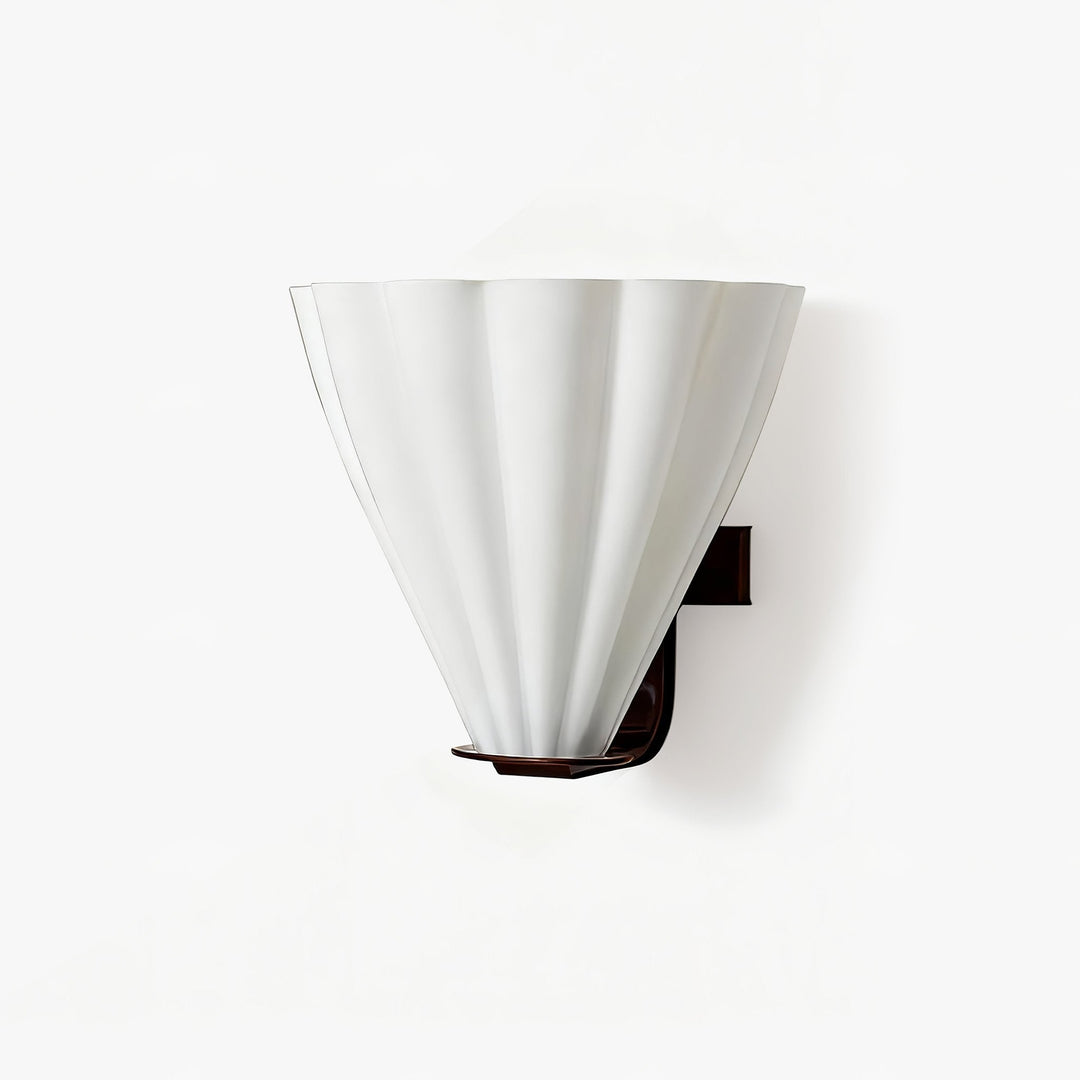Palma Fan Glass Wall Sconce
