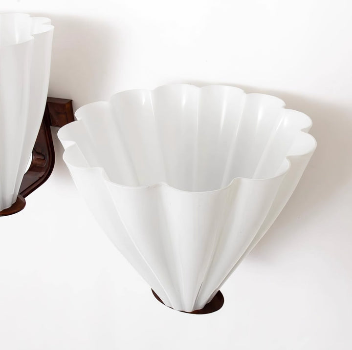 Palma Fan Glass Wall Sconce