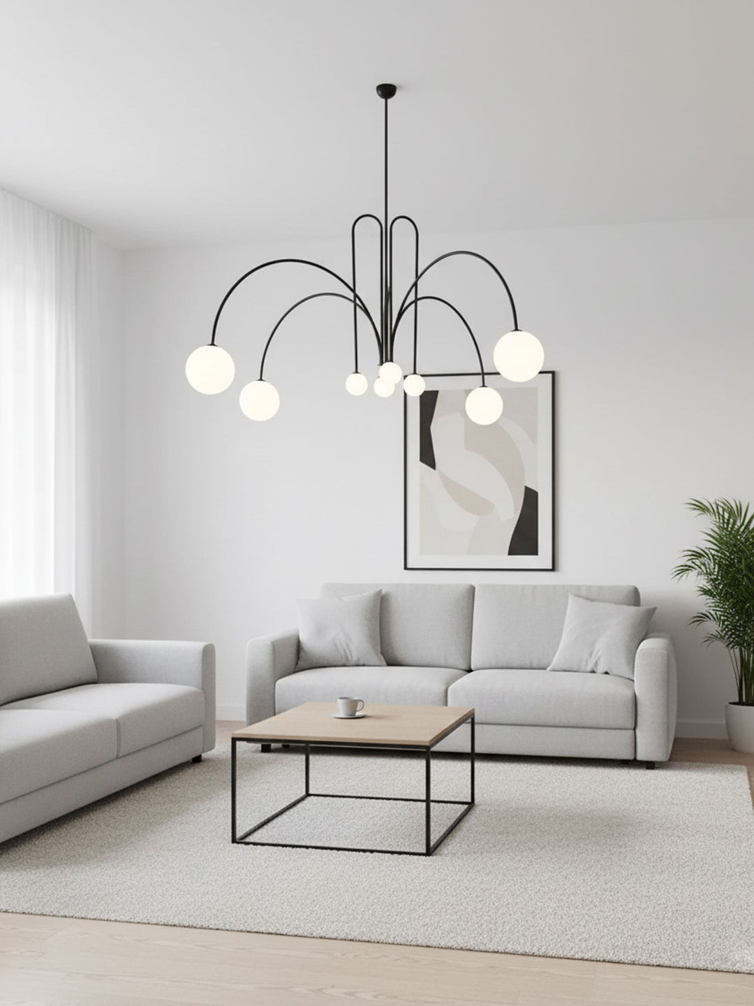Cascade Arc Chandelier