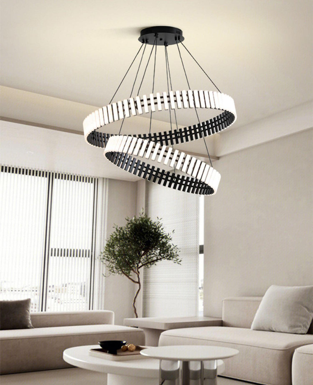 Crescent Ring Chandelier