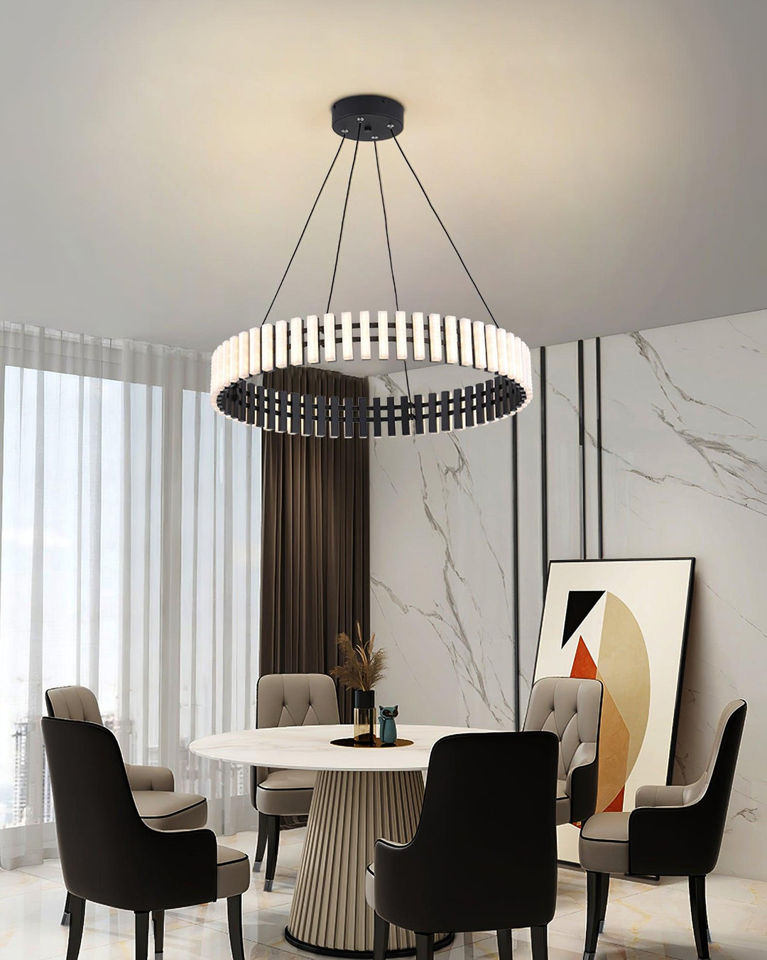 Crescent Ring Chandelier