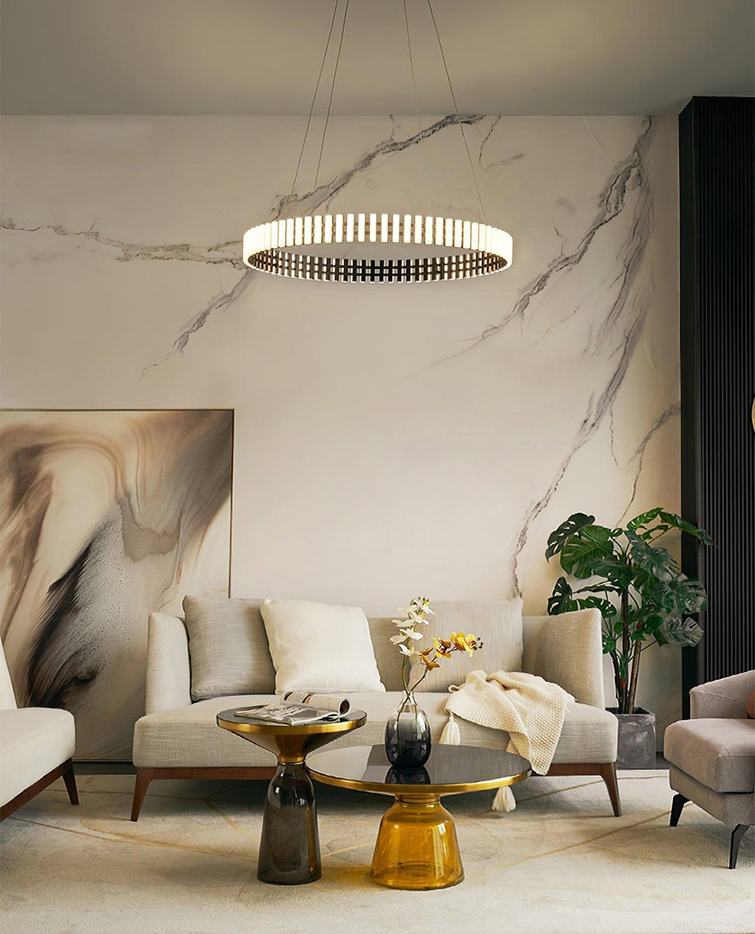 Crescent Ring Chandelier